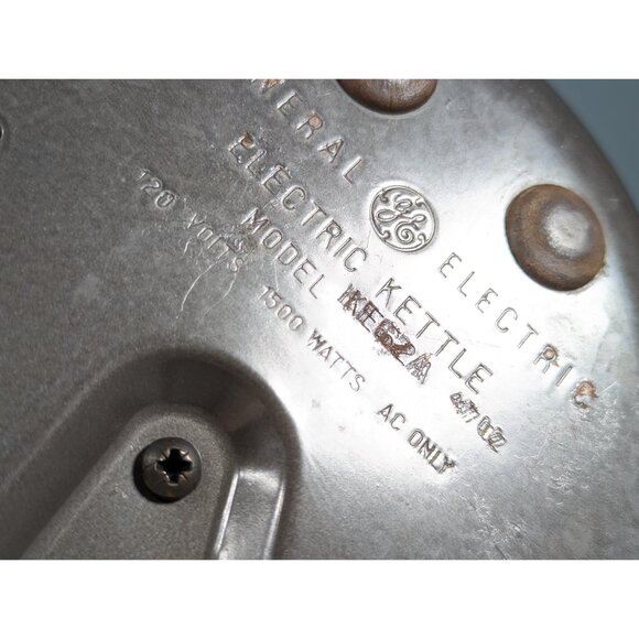 Vintage General Electric Kettle KE62A 1500W Automatic Boil N Shimmer WORKS - Picture 15 of 16